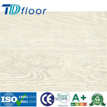 Motif en bois de couleur blanche Dry Back Colle vers le bas en vinyle PVC Flooring